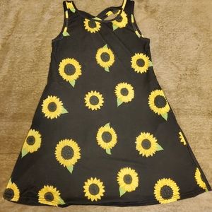 Sunflower skater dress